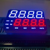 Customized Ultra white / Ultra Red Dual line 4 + 4 Digits 7 Segment LED Display for Instrument Panel