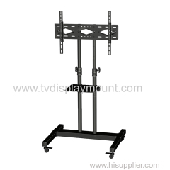 Competitive 600*400 Moveable TV Cart Stand with Wheels Standing