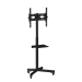 Competitive 400*400 Moveable TV Cart Stand with Wheels Standing