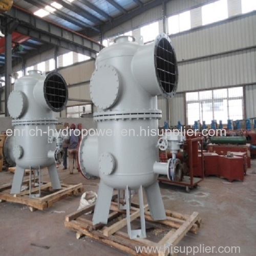 Snya Type Double Basket Water Filter Strainer Purifier Purification for technical water supply for hydropower plant