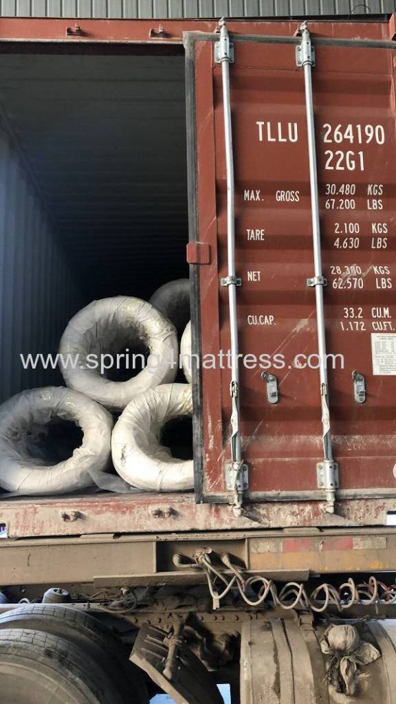 Foto de carga de contenedores de alambre de acero de 1,9 mm