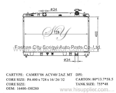 Car Engine Parts Radiator for Toyota Camry ′06 Acv40/2az Mt