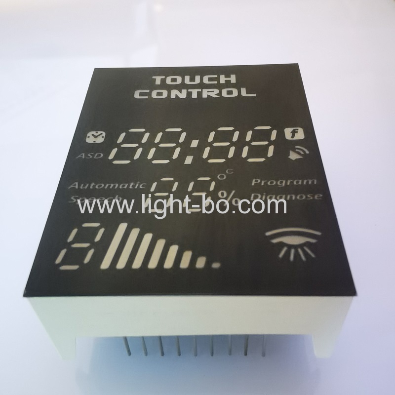Kundenspezifisches mehrfarbiges 7-Segment-LED-Anzeigemodul für die Steuerung der Küchenhaube