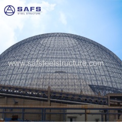 Prefabricated Steel Structure Dome Coal Storage Warehouse Building