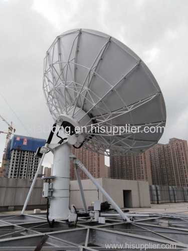6.2m Rx/Tx earth station communication antenna