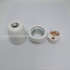 High-frequency Porcelain Lamp Holder E27 Colorful Ceramic Antique Lamp Socket