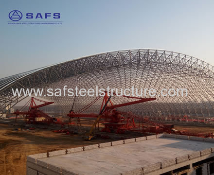 long span Space Frame Steel Structural Coal Storage