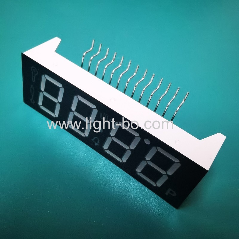 Ultra Red 4 Digit 7 Segment LED Display Common Anode for oven timer controller