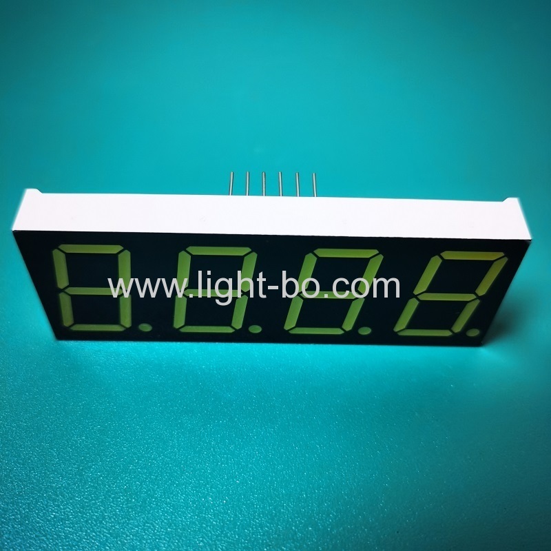 شاشة عرض LED فائقة الوضوح مكونة من 4 أرقام مقاس 0.8 بوصة و7 قطاعات وأنود مشترك للوحة العدادات