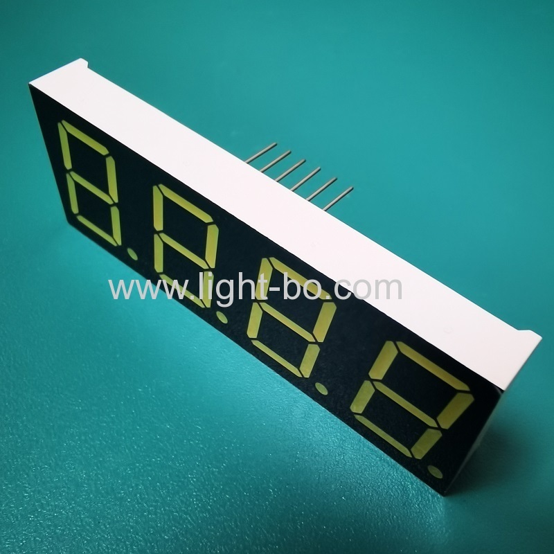 Ultra white 4 dígitos 0,8 polegadas 7 segmentos LED display ânodo comum para painel de instrumentos