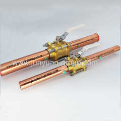 Brass Ball Valve with Extensions and Dual Purge Port
