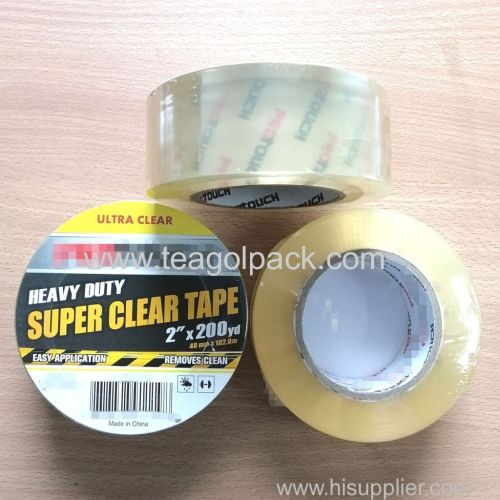 Heavy Duty Super Clear Packing Tape 48mmx182.M (2 x200Yd)