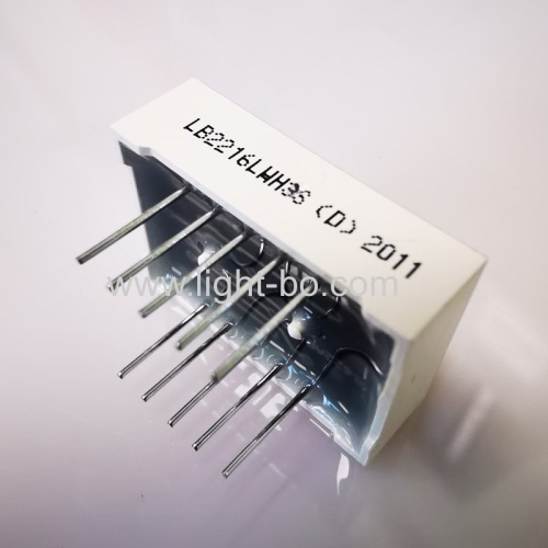 Custom Ultra white dual digit 0.47  7 segment led display common cathode for temperature indicator