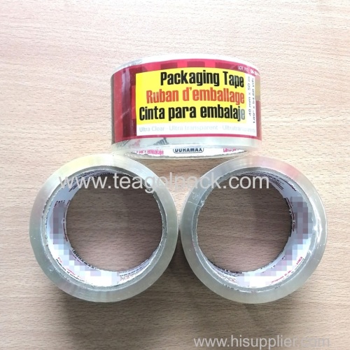 Super Clear Packing Tape 48mmx50M (1.89 x54.68Yds) Ultra Transparent Packing Tape 48mmx50M