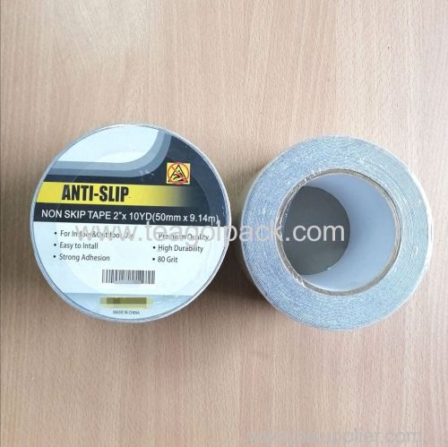 50mmx9.14M White Non Skip Tape / 2 x10YD Black Anti-Slip Tape 80Grip