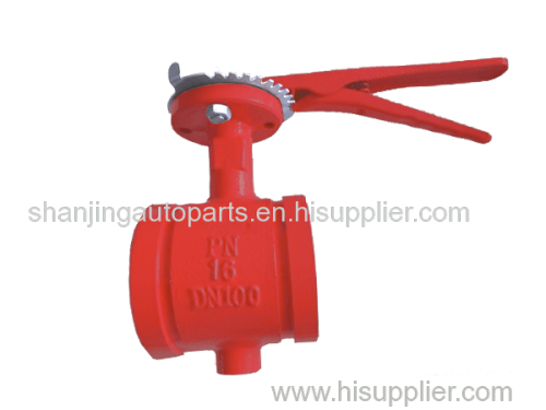 Fire Protection Groove end Concentric Butterfly Valve