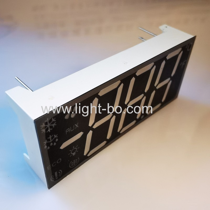 Ultra Red Customized Triple Digit 7 Segment LED Display common anode for Refrigerator