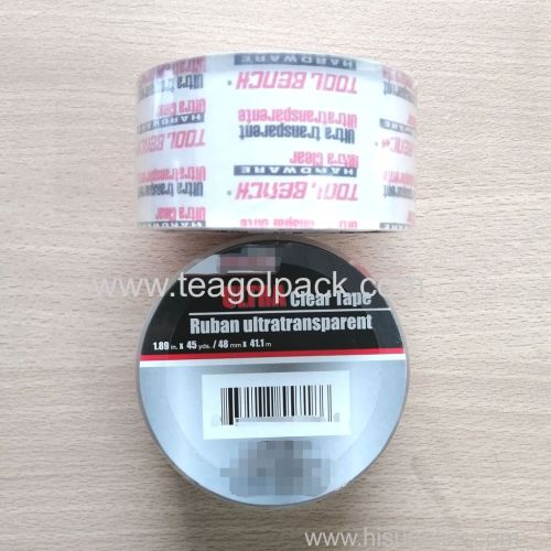 48mmx41.1M Ultra Clear Packing Tape Ruban Ultra Transparent Adhesive Tape 1.89 x45Yds