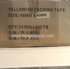 48mmx400M Yellowish Packing Tape