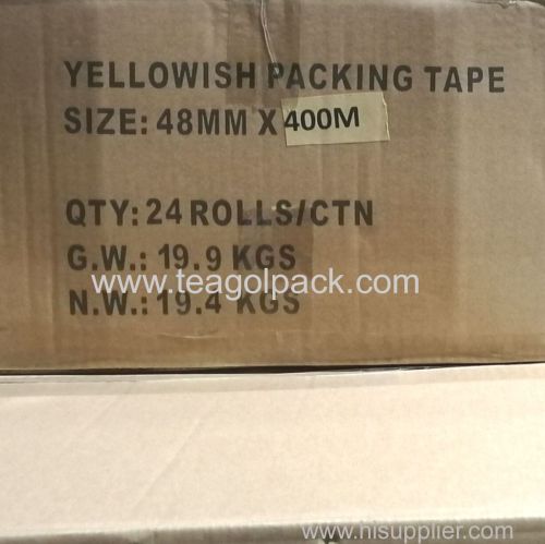 48mmx400M Yellowish Packing Tape