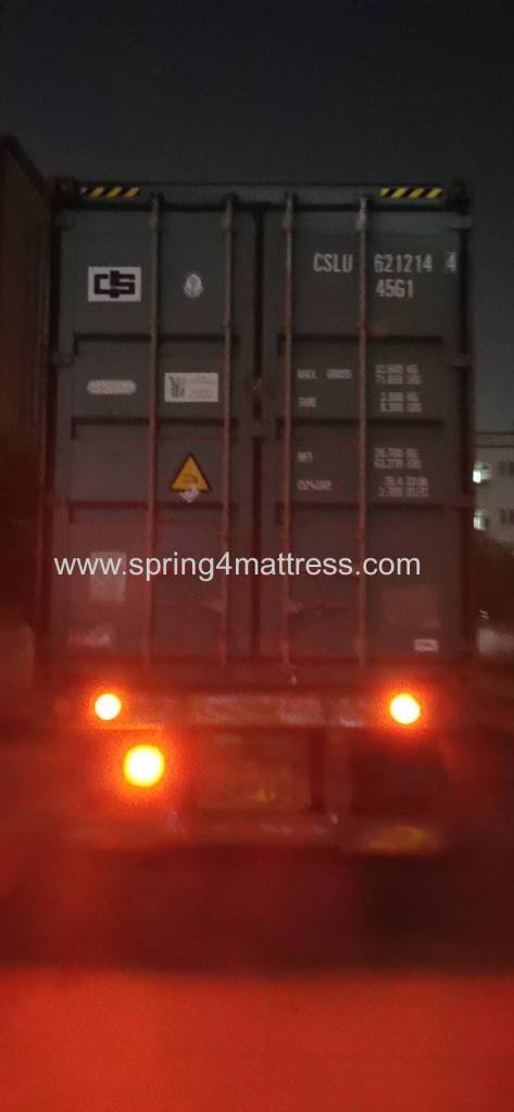 the container for loading spring machine