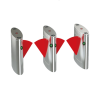 Card or coin operated access control system Flap turnstile gate