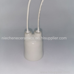 E27 porcelain waterproof lamp holder with wire