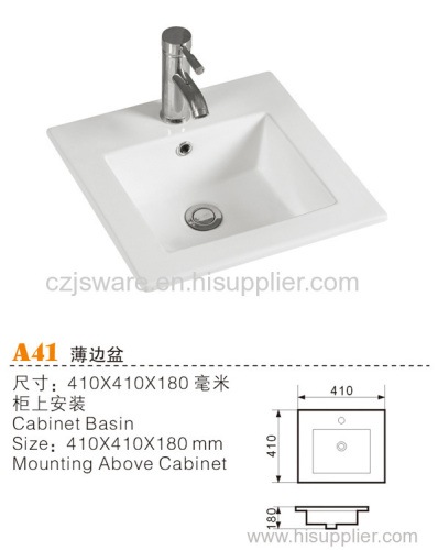 China Counter top basin manufacturers.retangular adove counter basin suppliers.thin edge basin manfacturers