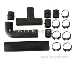 Rubber trap S 40mm Flexible trap black