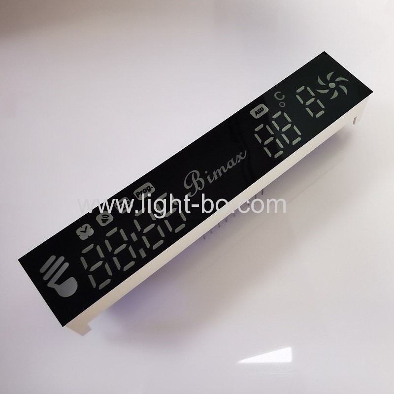 modulo display led 7 segmenti arancio ultra luminoso personalizzato per il controllo della cappa da cucina