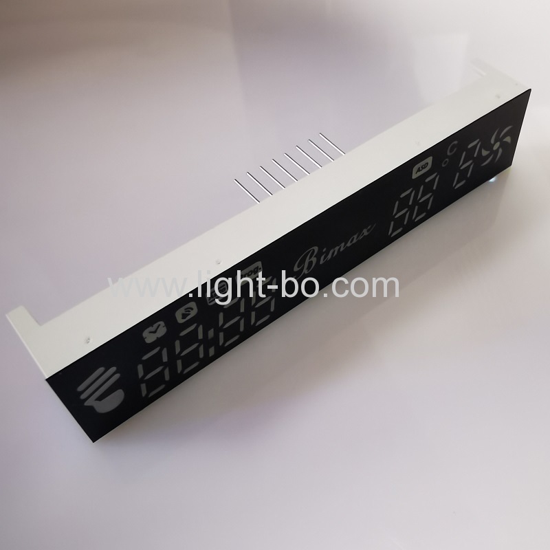 Customized ultra bright orange 7 Segment LED Display Module for Kitchen Hood Control