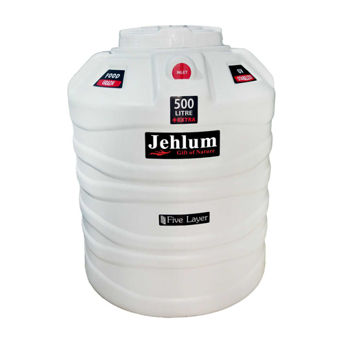 Blow moulding water storage tank