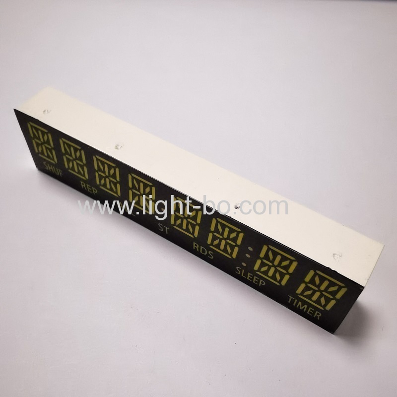 display led alfanumérico ultra branco de 8 dígitos e 14 segmentos catodo comum para alto-falante / áudio