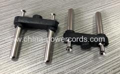 4.8 mm Brazil Plug Insert with hollow pins