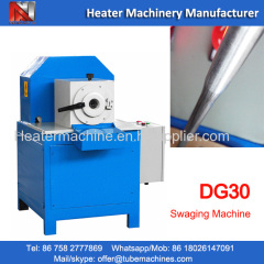 swaging machine for tube heater