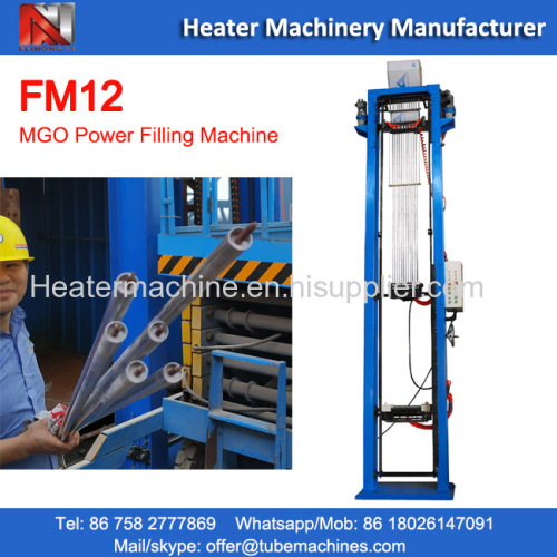 dry powder filling machine for tubular heaters