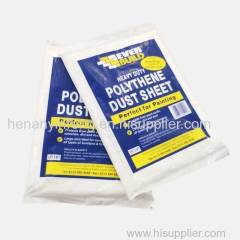 Waterproof 10' x 100' Large Plastic Drop Cloth Painter Drop Cloth Dust-proof Plastic Drop Cloth