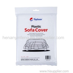 Waterproof Plastic sofa cover furniture protection cover for storage and moving