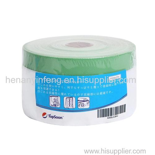 Pre-taped Plastic masking film for DIY painting work