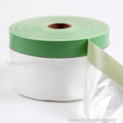 Pre-taped Plastic masking film for DIY painting work