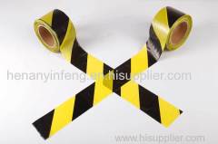 LDPE Material Non-adhesive Yellow and Black Barricade Tape