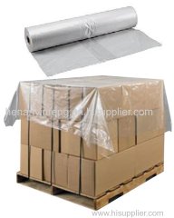 Clear LDPE Plastic Pallet Top Sheeting Covers on Roll Protect contents from water and dust