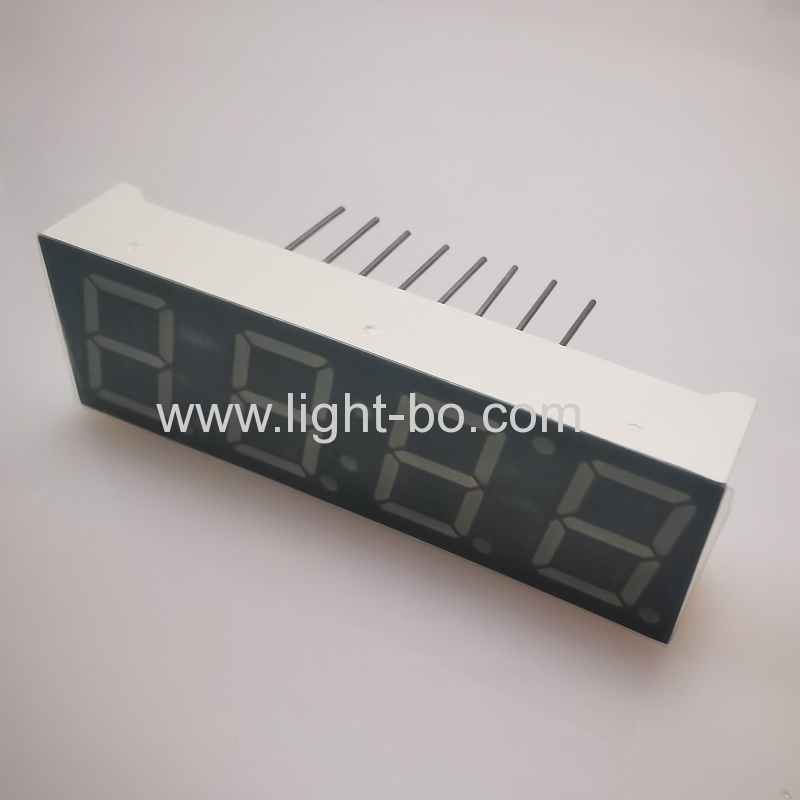 Ultra hellgrün 0,39 Zoll 4-stellige 7-Segment-LED-Anzeige gemeinsame Kathode für Haushaltsgeräte