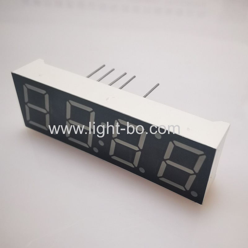 ultrahelle rote 10 mm 4-stellige 7-Segment-LED-Taktanzeige gemeinsame Kathode für digitale Timer / Uhr-Anzeige