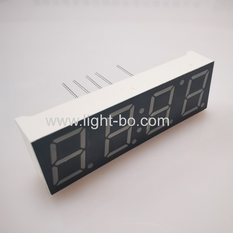 ultrahelle rote 10 mm 4-stellige 7-Segment-LED-Taktanzeige gemeinsame Kathode für digitale Timer / Uhr-Anzeige