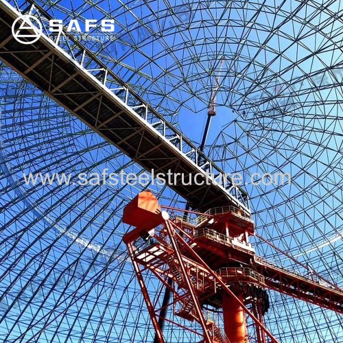 Professional design light steel structure Dome Coal Storage System