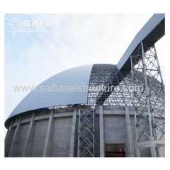 SAFS Space frame steel buildings steel structure dome coal storage bunkers construction