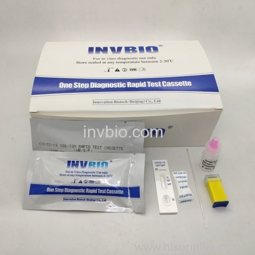 COVID 19 Antibody IgG IgM whole blood test card