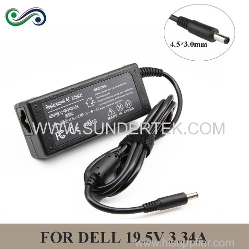 19.5V 3.34A 65W 4.5*3.0mm Laptop Charger Adapter For Dell Inspiron 15 3551 3552 3558 5551 5552 5555 5558 5559 7568 P28E