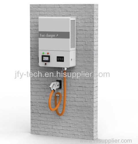Wall mounted 30KW dc quick EV charging station with OCPP1.6J